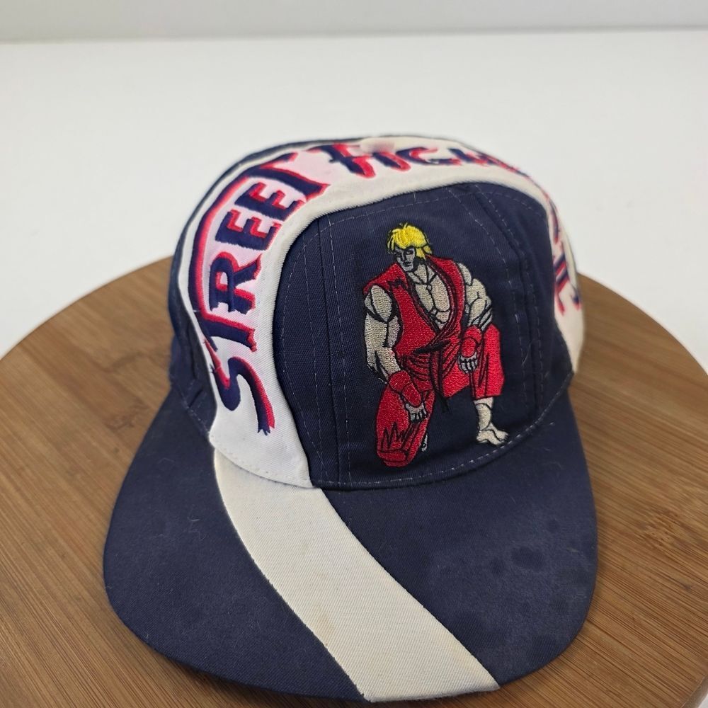 Vintage 1996 Street Fighter II Ken Snapback Hat 90s Capcom Rare Cap‎ Distressed